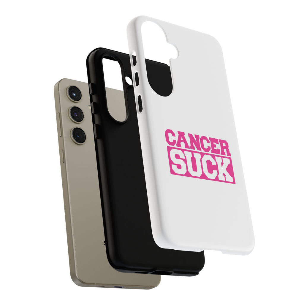 Phone Case — "CANCER SUCK" Pink Awareness Tough Case