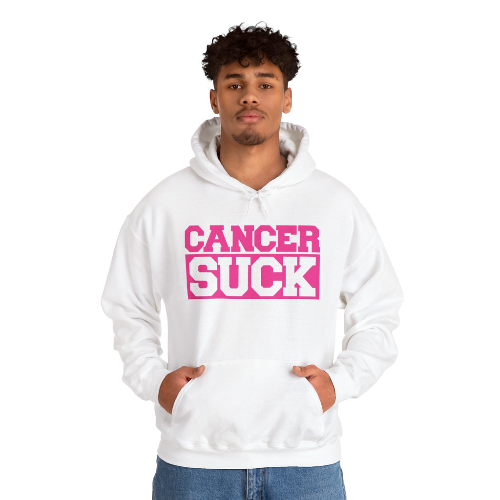 Cancer Suck Hoodie — Bold Pink Breast Cancer Awareness Sweatshirt
