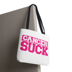 Cancer Suck Pink Awareness Tote Bag