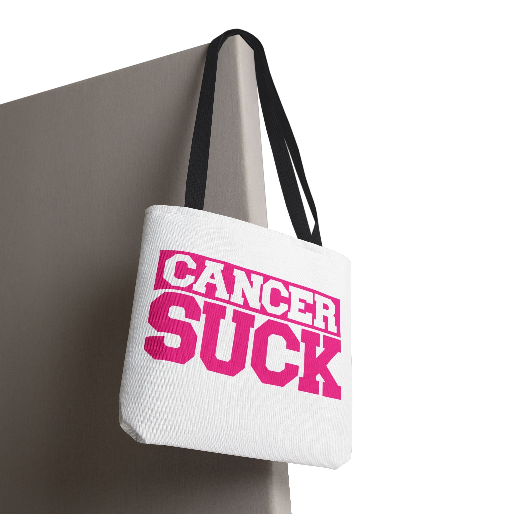 Cancer Suck Pink Awareness Tote Bag