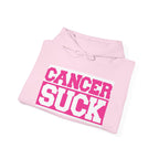 Cancer Suck Hoodie — Bold Pink Breast Cancer Awareness Sweatshirt