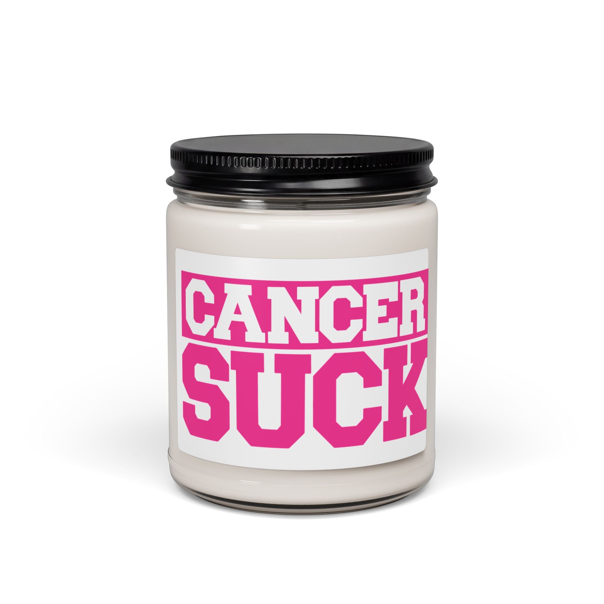 Cancer Suck Soy Candle — 9 oz Scented Support Candle
