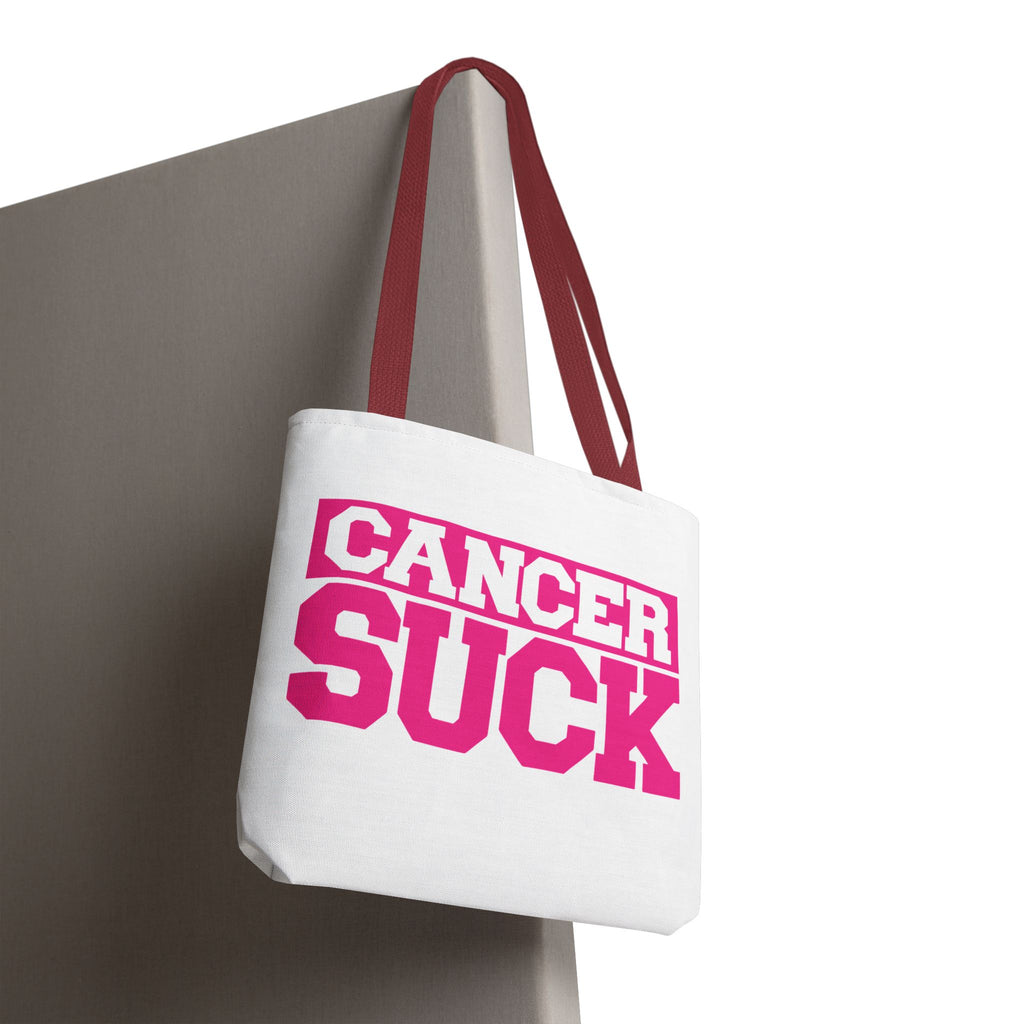 Cancer Suck Pink Awareness Tote Bag