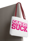 Cancer Suck Pink Awareness Tote Bag