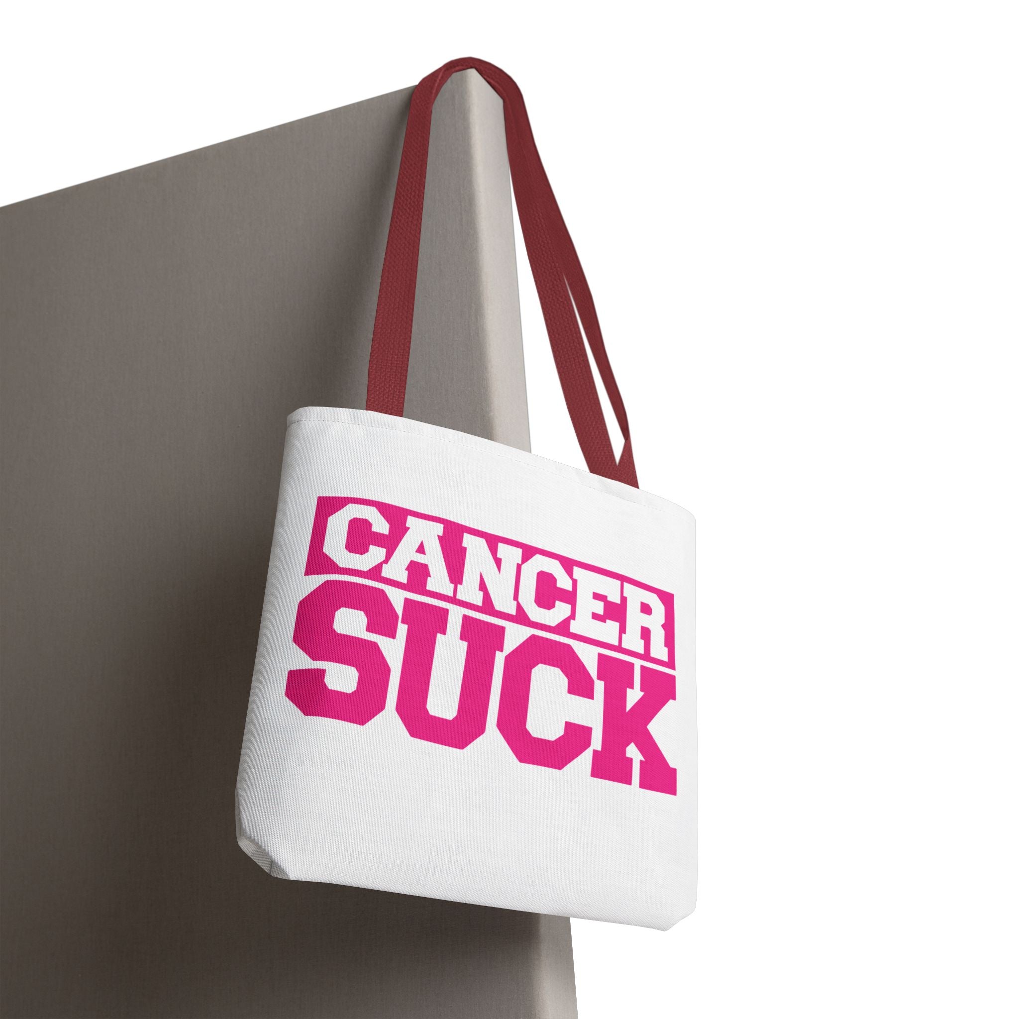 Cancer Suck Pink Awareness Tote Bag