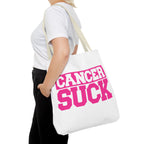 Cancer Suck Pink Awareness Tote Bag