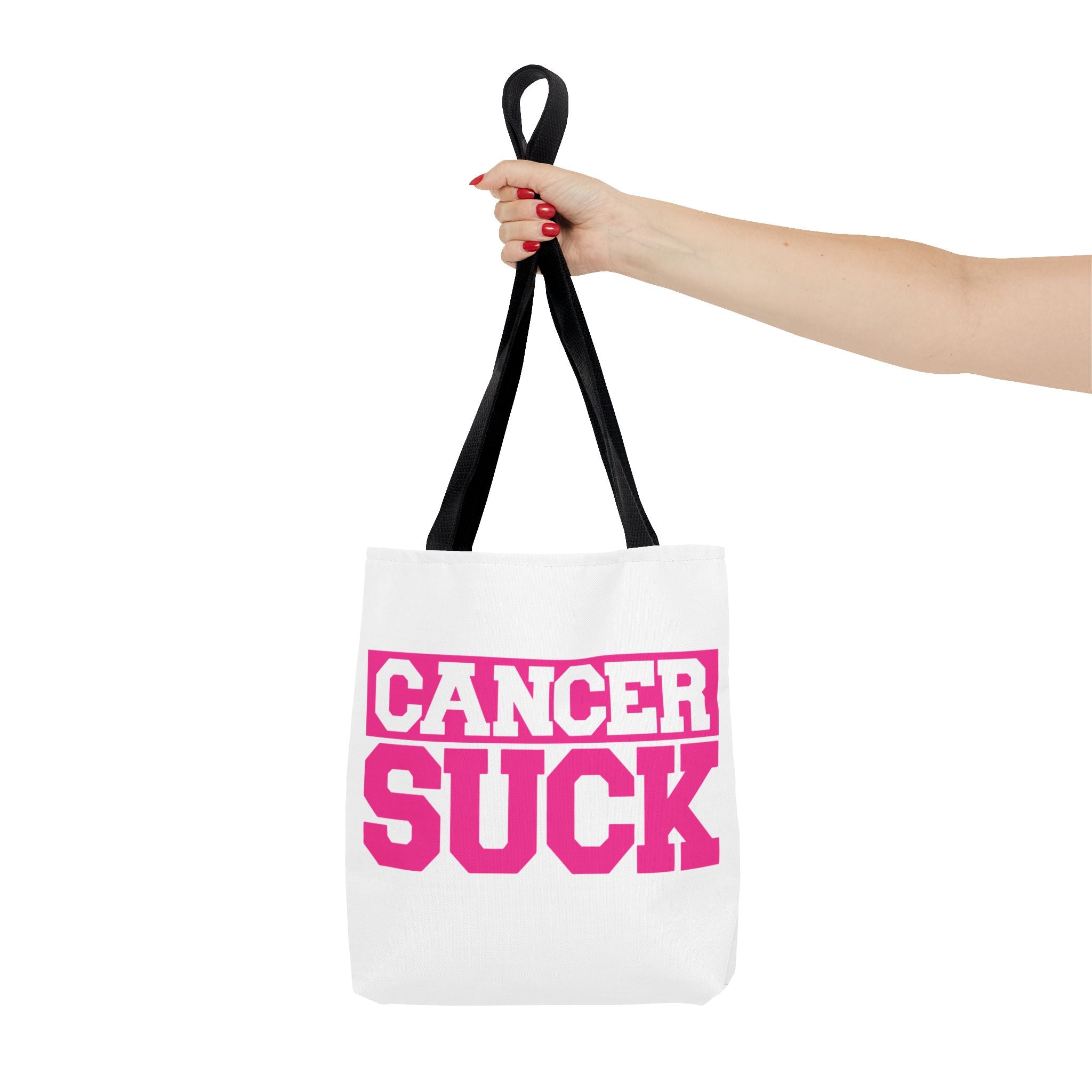 Cancer Suck Pink Awareness Tote Bag