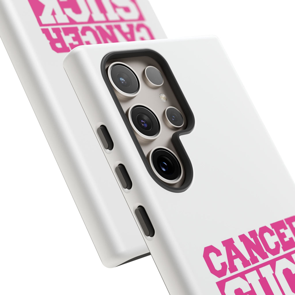 Phone Case — "CANCER SUCK" Pink Awareness Tough Case