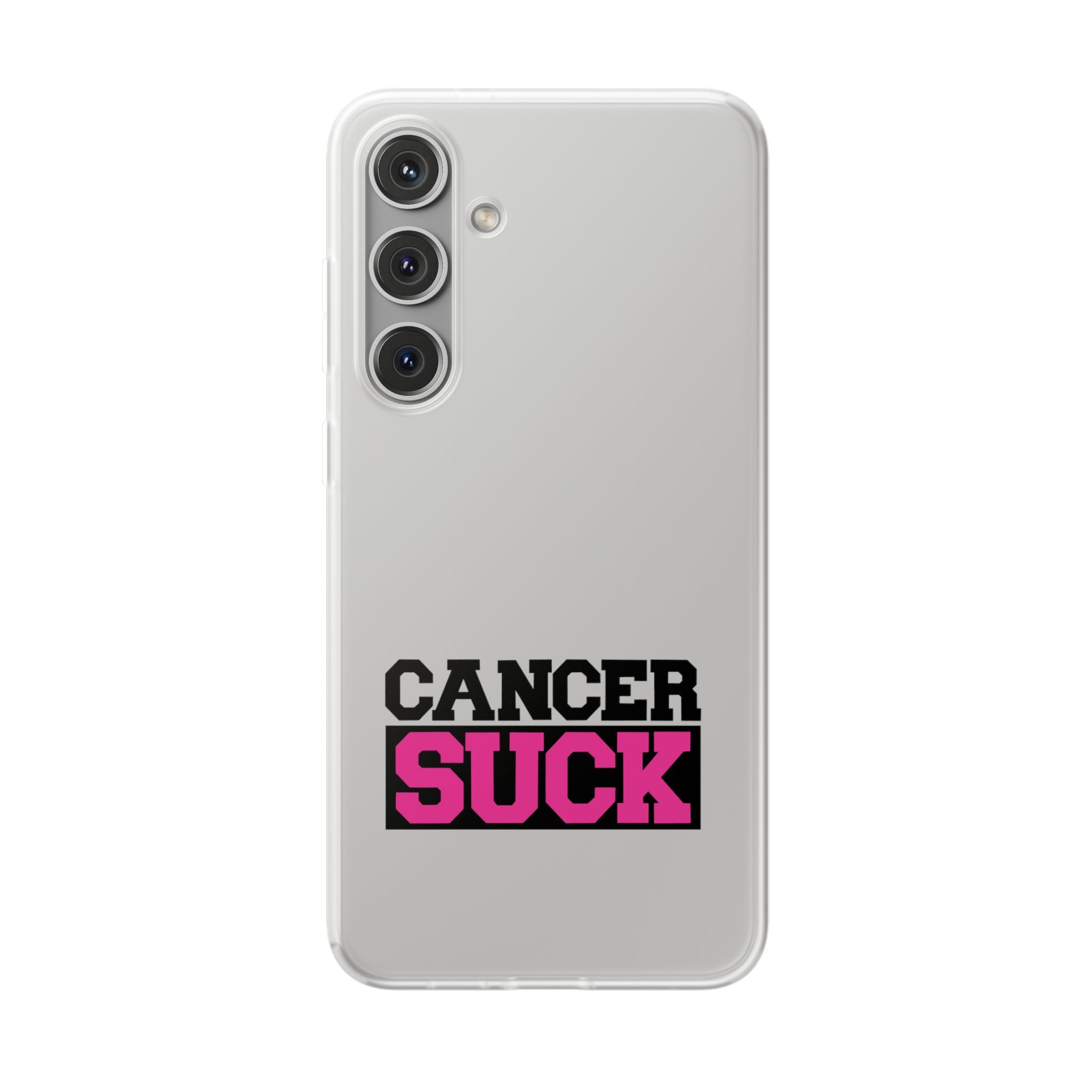 Phone Case — "Cancer Suck" Bold Awareness Slim Flexi Case