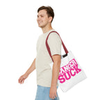 Cancer Suck Pink Awareness Tote Bag