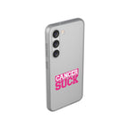 Phone Case — "Cancer Suck" Pink Awareness Flexi Case