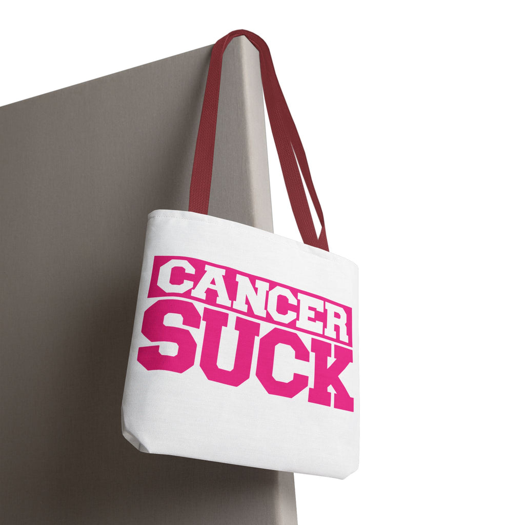 Cancer Suck Pink Awareness Tote Bag