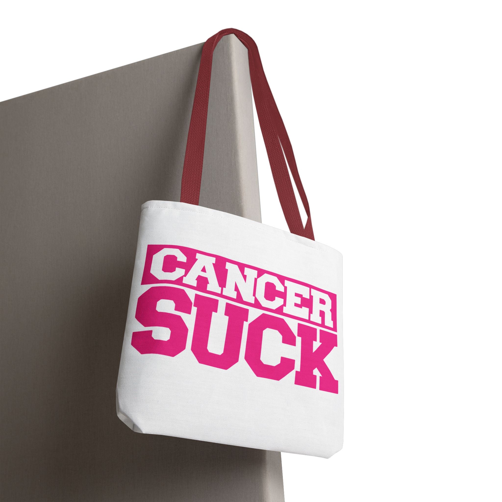 Cancer Suck Pink Awareness Tote Bag