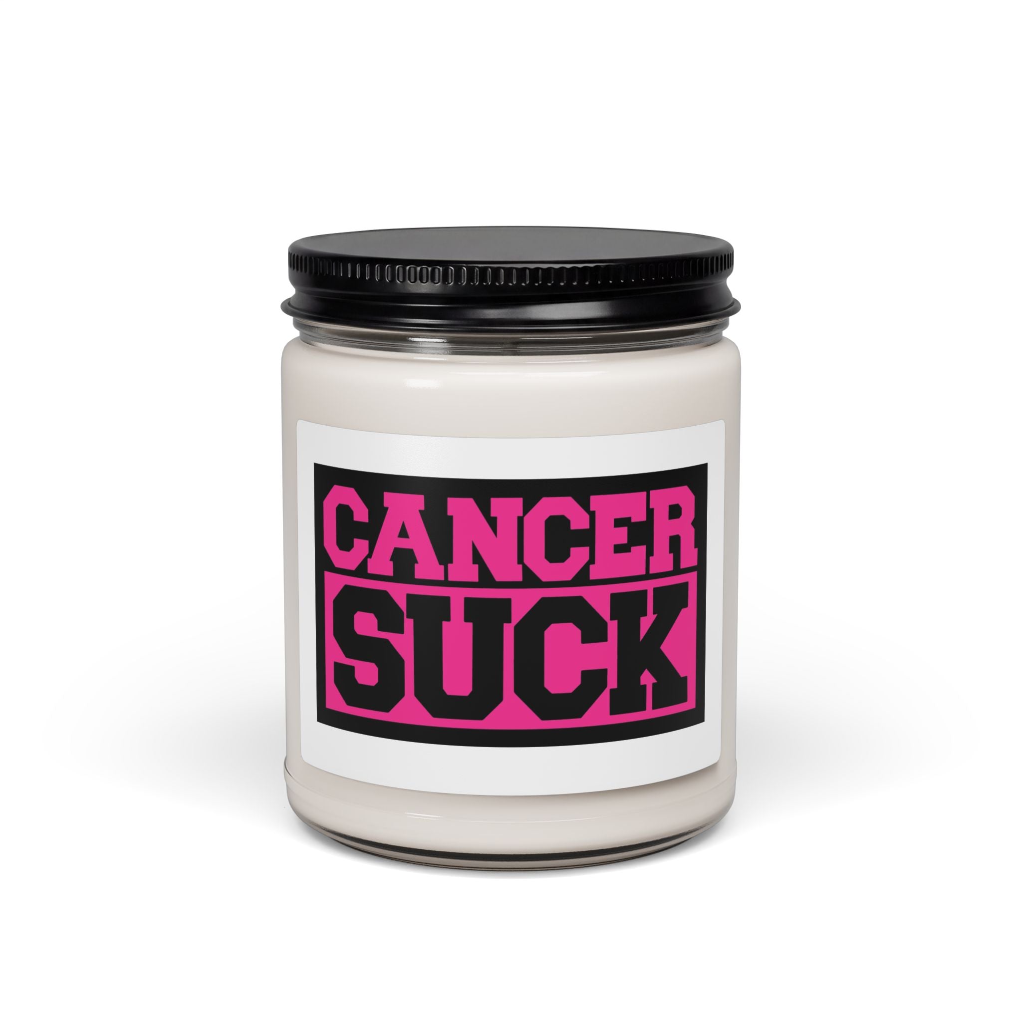 Candle — “CANCER SUCK” Scented Soy Candle (9 oz)