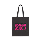 Cancer Suck Canvas Tote — Pink Advocacy Reusable Bag