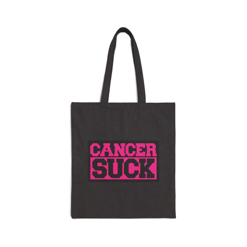 Cancer Suck Canvas Tote — Pink Advocacy Reusable Bag