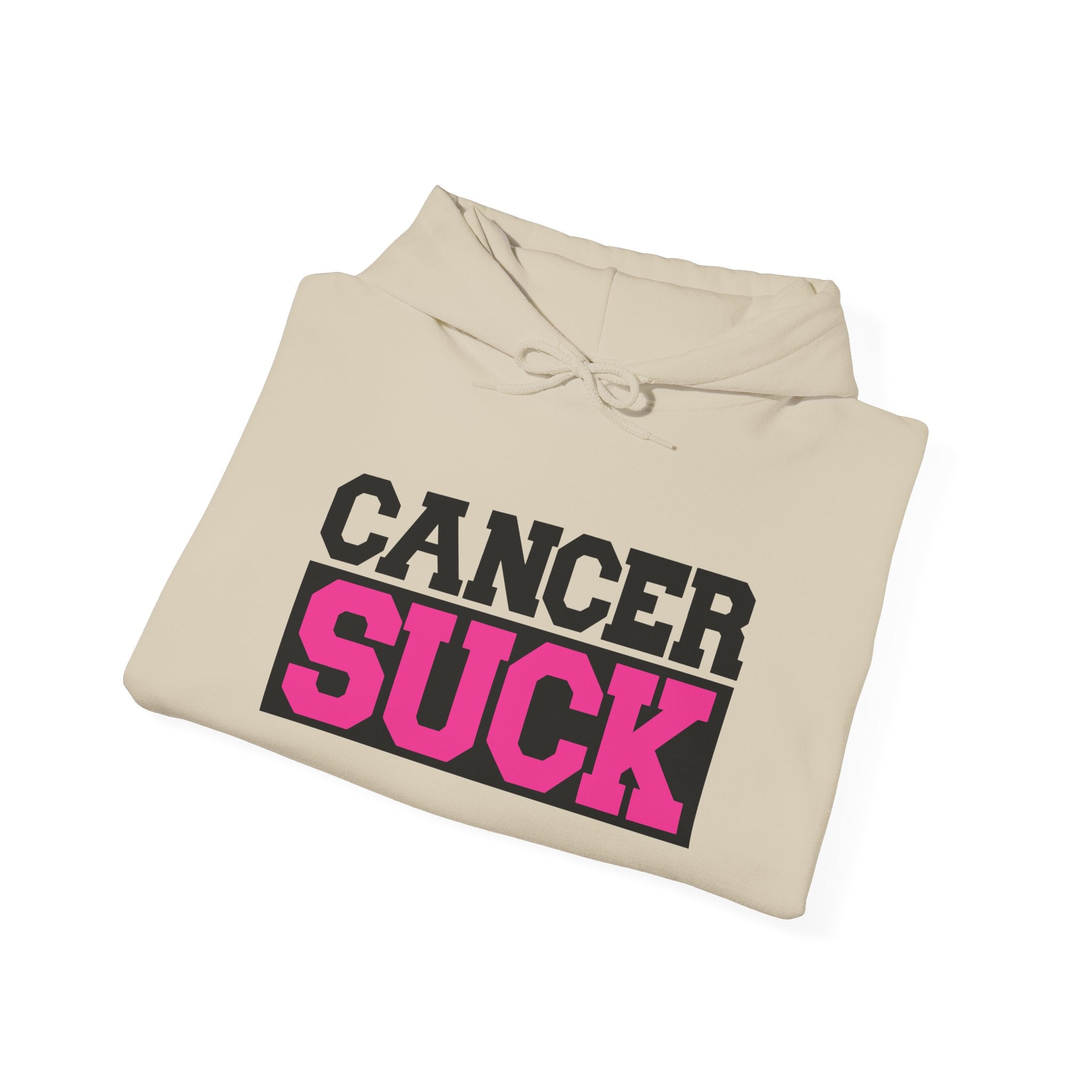 Cancer Suck Hoodie — Pink Awareness Support Pullover