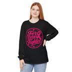 Breast Cancer Awareness Long Sleeve Tee - "For Every Fighter" Pink Ribbon