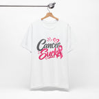 Breast Cancer Awareness Tee — "Cancer Sucks" Pink Ribbon Shirt