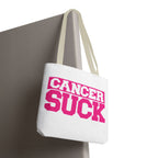 Cancer Suck Pink Awareness Tote Bag
