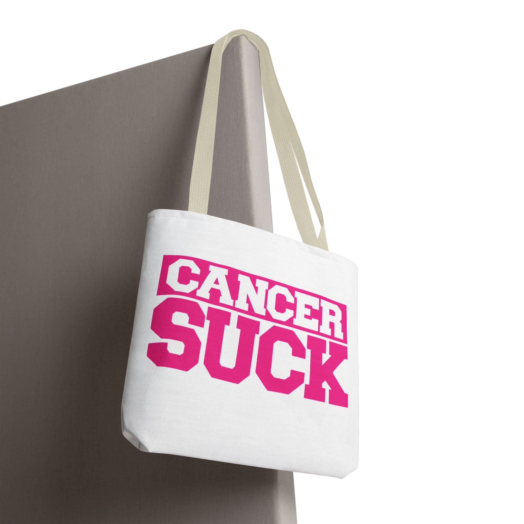 Cancer Suck Pink Awareness Tote Bag