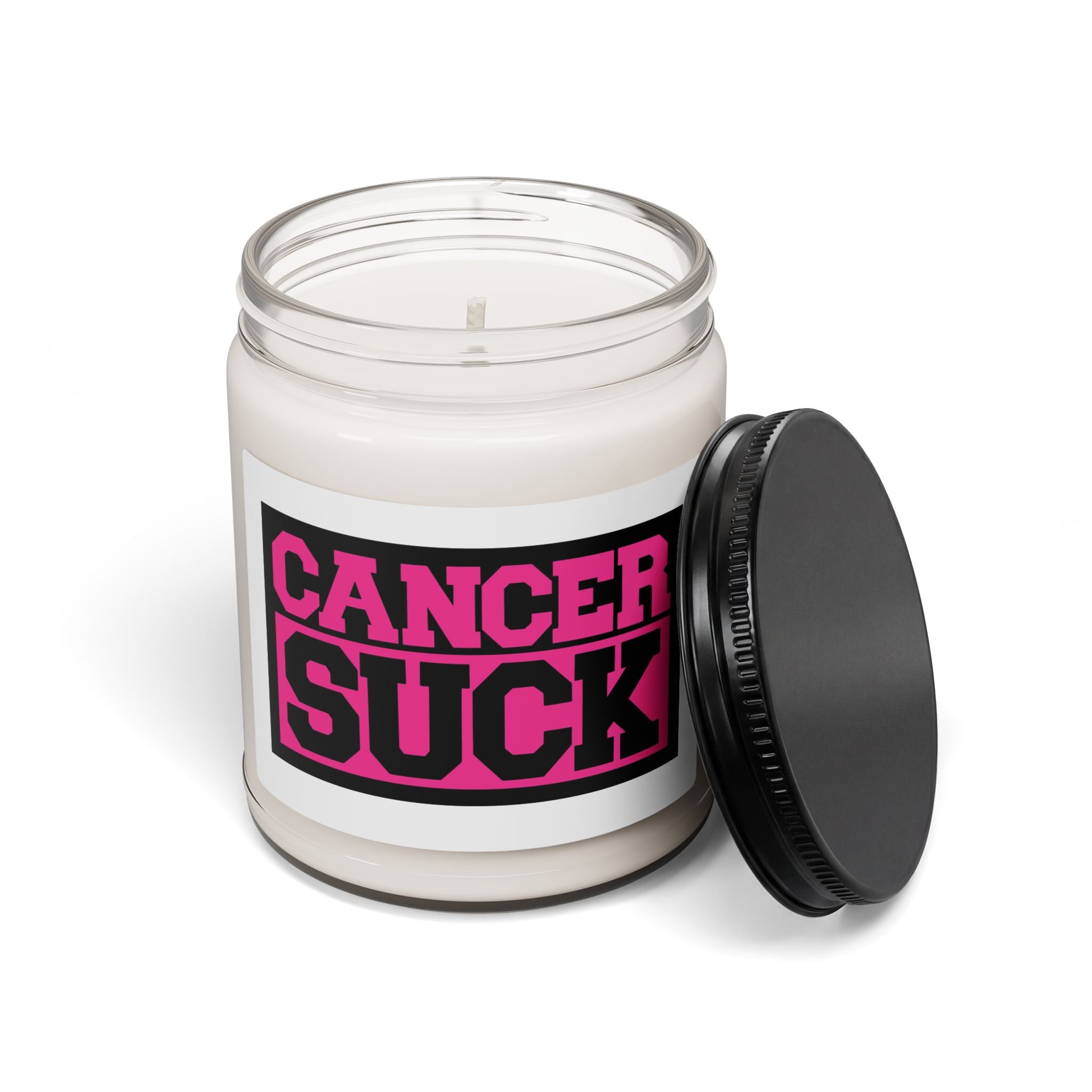 Candle — “CANCER SUCK” Scented Soy Candle (9 oz)