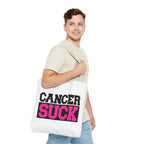 Cancer Suck Pink Awareness Tote