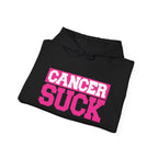 Cancer Suck Hoodie — Bold Pink Cancer Awareness Pullover
