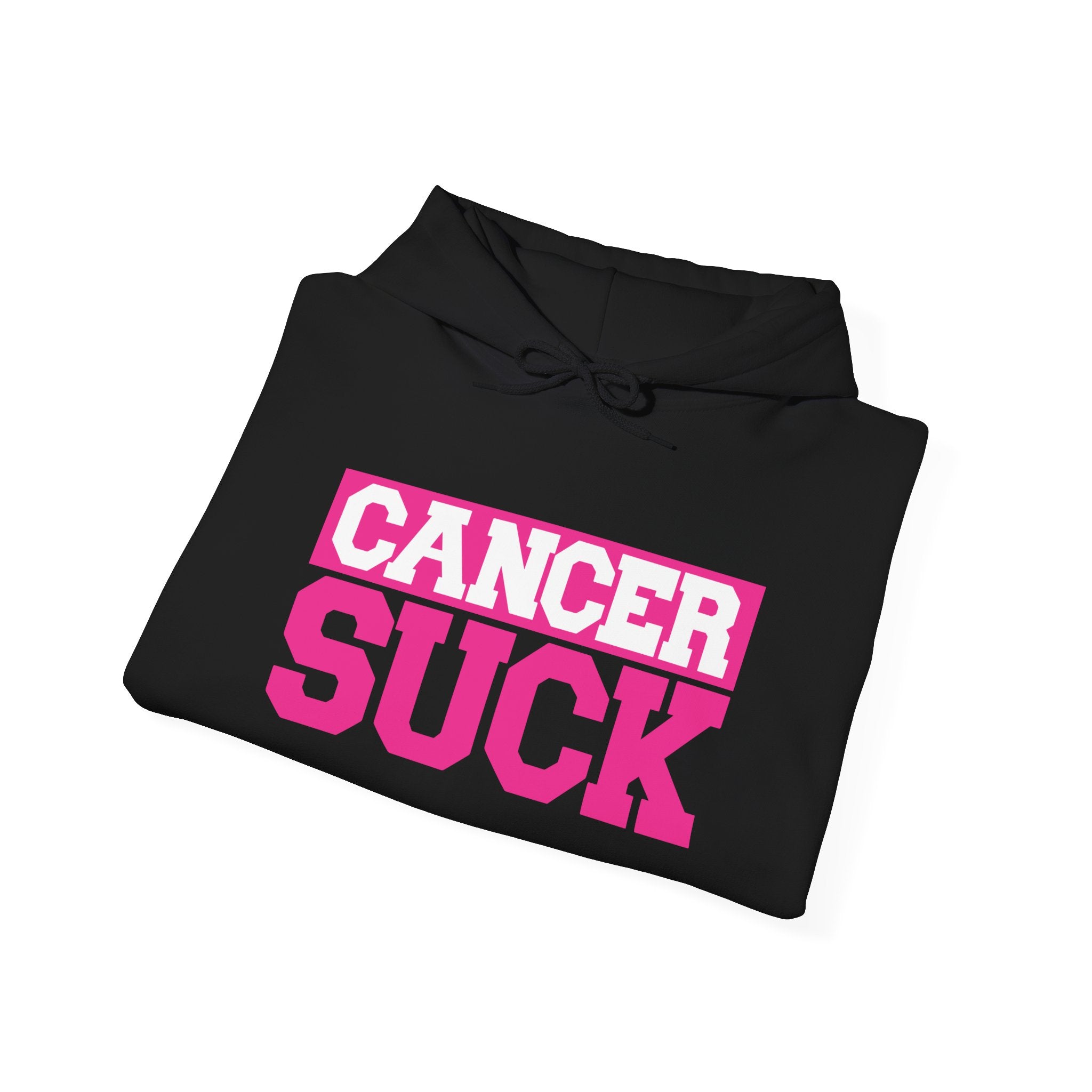 Cancer Suck Hoodie — Bold Pink Cancer Awareness Pullover