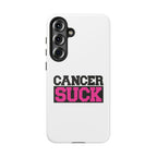 Phone Case — "Cancer Suck" Pink Awareness Tough Case