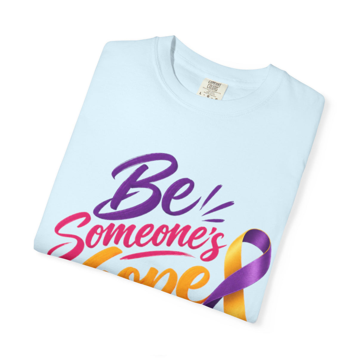 Be Someone's Hope T-Shirt — Purple & Gold Awareness Ribbon Tee