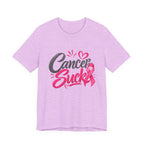 Breast Cancer Awareness Tee — "Cancer Sucks" Pink Ribbon Shirt