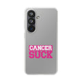 Phone Case — "Cancer Suck" Pink Awareness Flexi Case