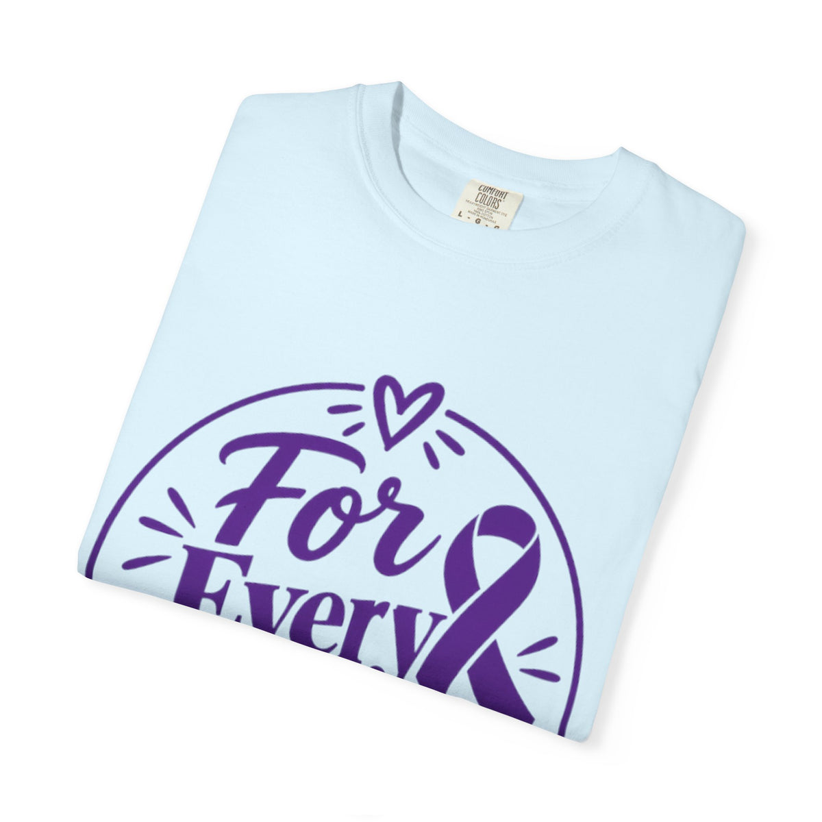 For Every Fighter T-Shirt — Cancer Awareness Purple Ribbon Support Tee