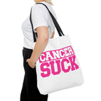 Cancer Suck Pink Awareness Tote Bag