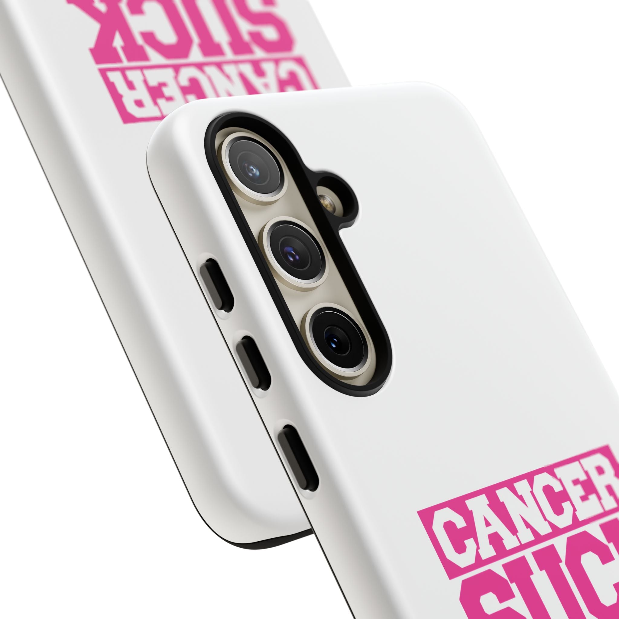 Phone Case - "Cancer Suck" Pink Awareness Tough Case