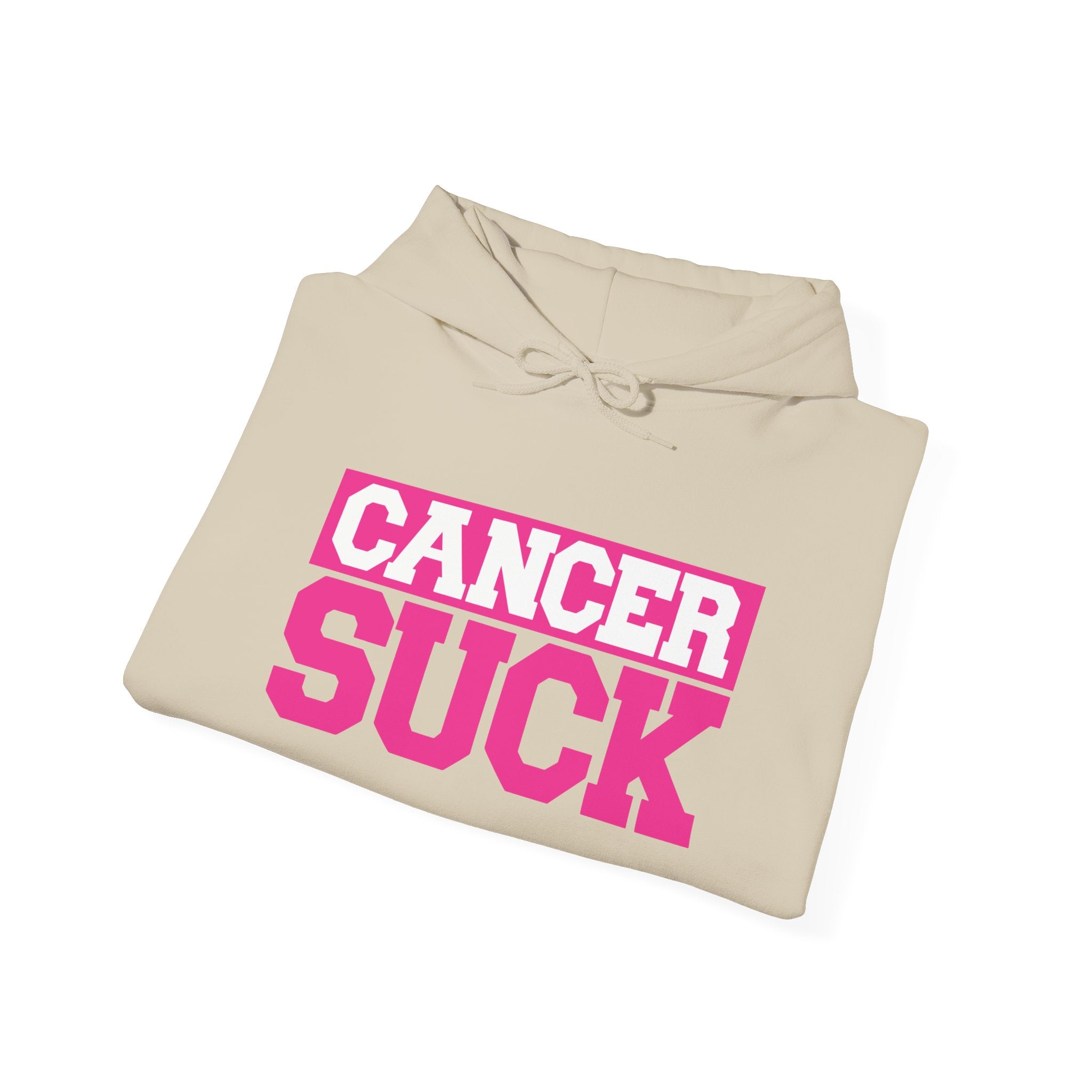 Cancer Suck Hoodie — Bold Pink Cancer Awareness Pullover