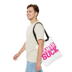 Cancer Suck Pink Awareness Tote Bag