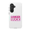 Phone Case — "CANCER SUCK" Pink Awareness Tough Case
