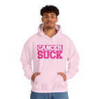 Cancer Suck Hoodie — Bold Pink Cancer Awareness Pullover