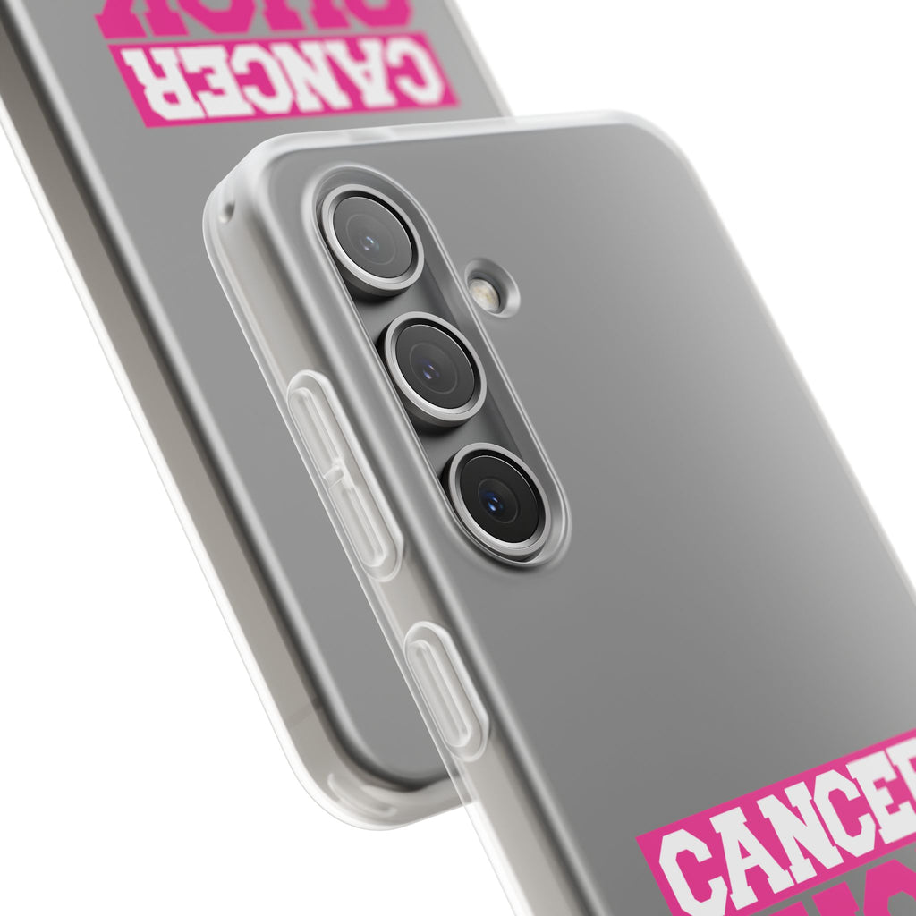 Phone Case — "Cancer Suck" Pink Awareness Flexi Case