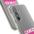 Phone Case — "Cancer Suck" Pink Awareness Flexi Case