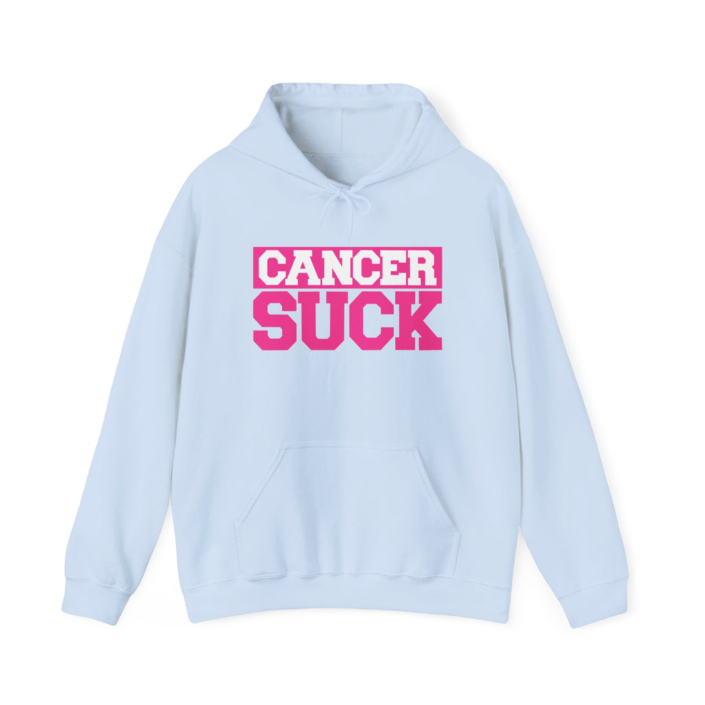 Cancer Suck Hoodie — Bold Pink Cancer Awareness Pullover