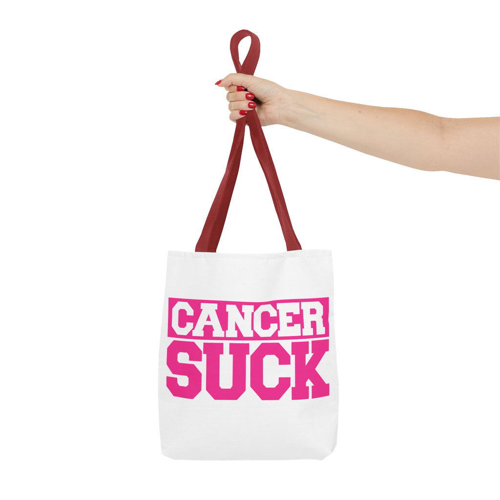 Cancer Suck Pink Awareness Tote Bag