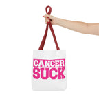 Cancer Suck Pink Awareness Tote Bag