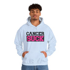 Cancer Suck Hoodie — Pink Awareness Support Pullover
