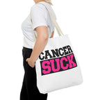 Cancer Suck Pink Awareness Tote