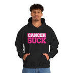Cancer Suck Hoodie — Bold Pink Cancer Awareness Pullover