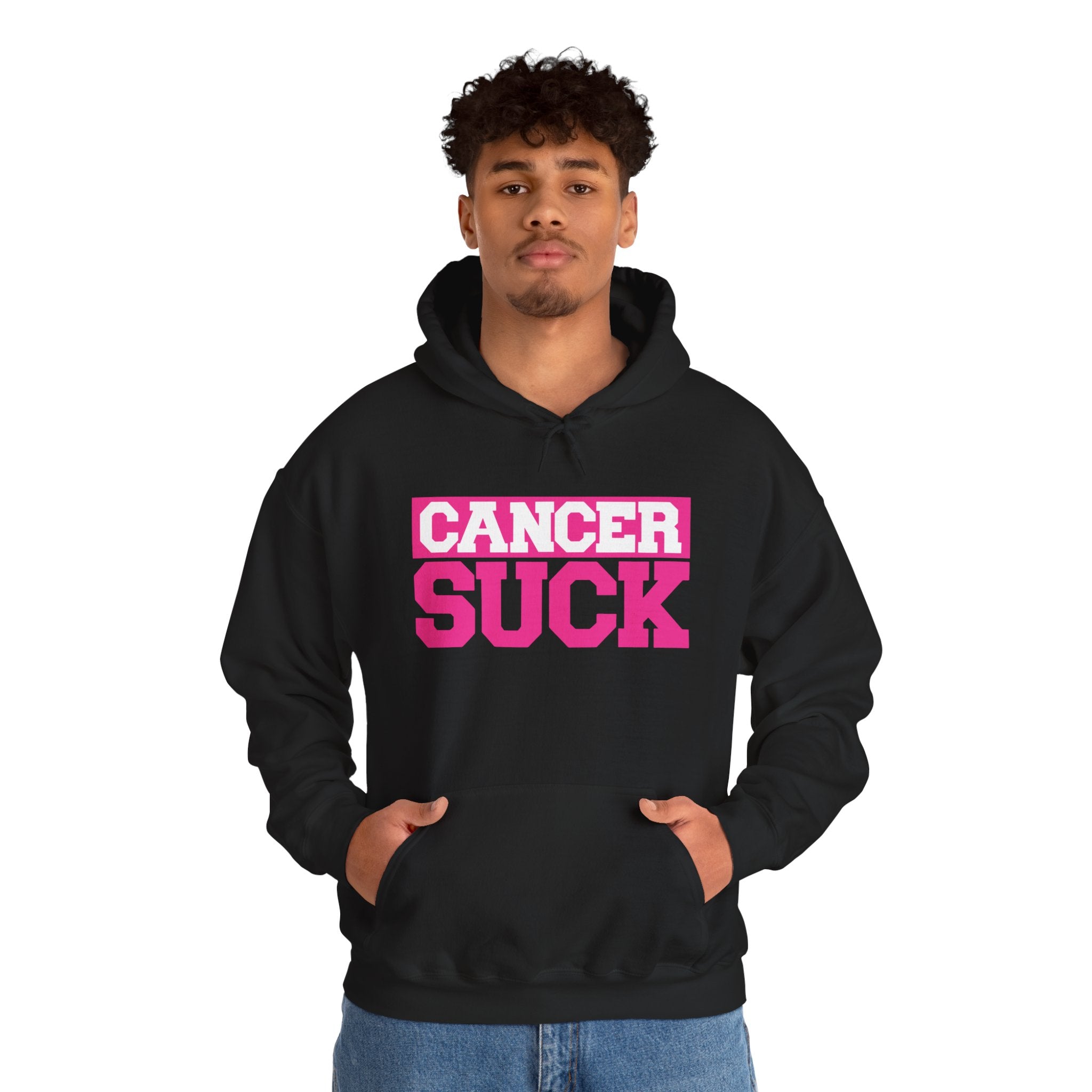 Cancer Suck Hoodie — Bold Pink Cancer Awareness Pullover