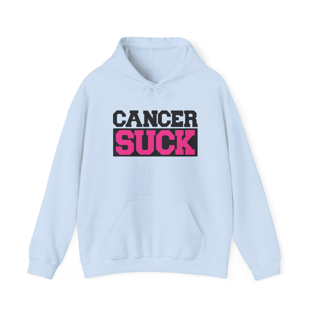 Cancer Suck Hoodie — Pink Awareness Support Pullover